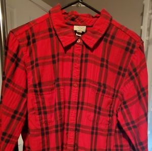 Flannel long sleeve shirt